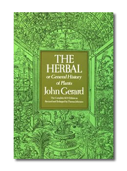 Herbal History of Plants (1633) by Gerard John