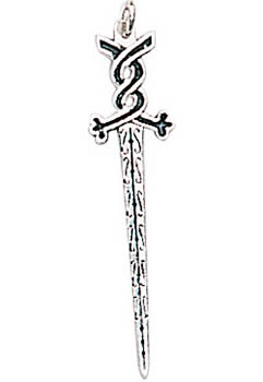 Sword of Nuadha Sterling Silver Pendant
