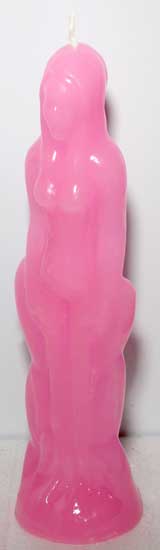 Pink Female Iconic Figure / Image Candle