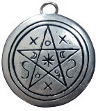 Pentacle of Shadows Pendant for Contact with Earth & Spirit