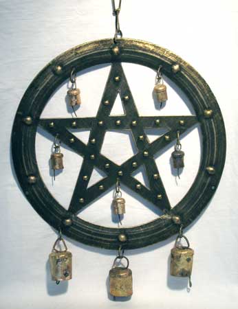 Brass Pentagram Windchime