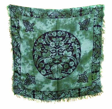 Altar / Tarot Cloth: Greenman