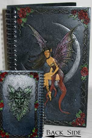 Fairy on Moon Book of Shadows / Sketchbook