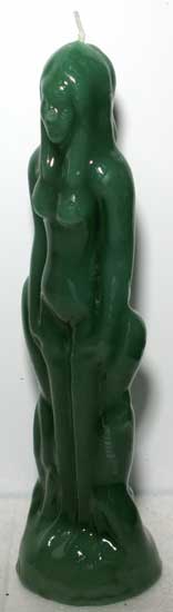 Green Female Iconic Figure / Image Candle