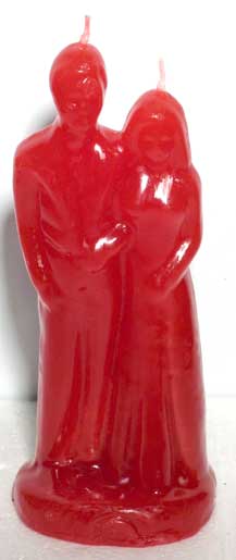 Red Marriage Figure / Image Candle